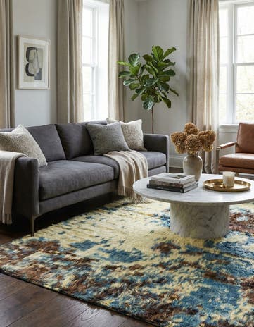 4' 10 x 6' 2 Hand Knotted Darya Wool Rug