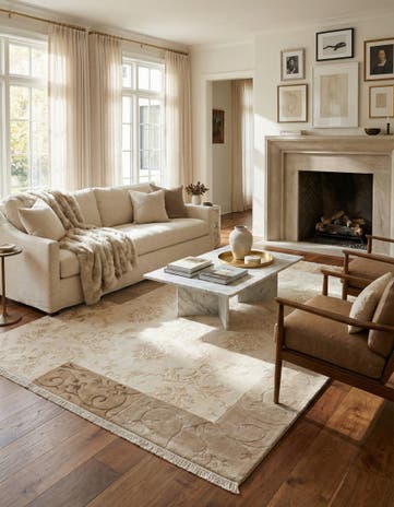 6' 6 x 10' Hand Knotted Darya Rug