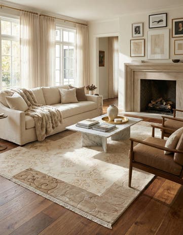 6' 6 x 10' Hand Knotted Darya Rug