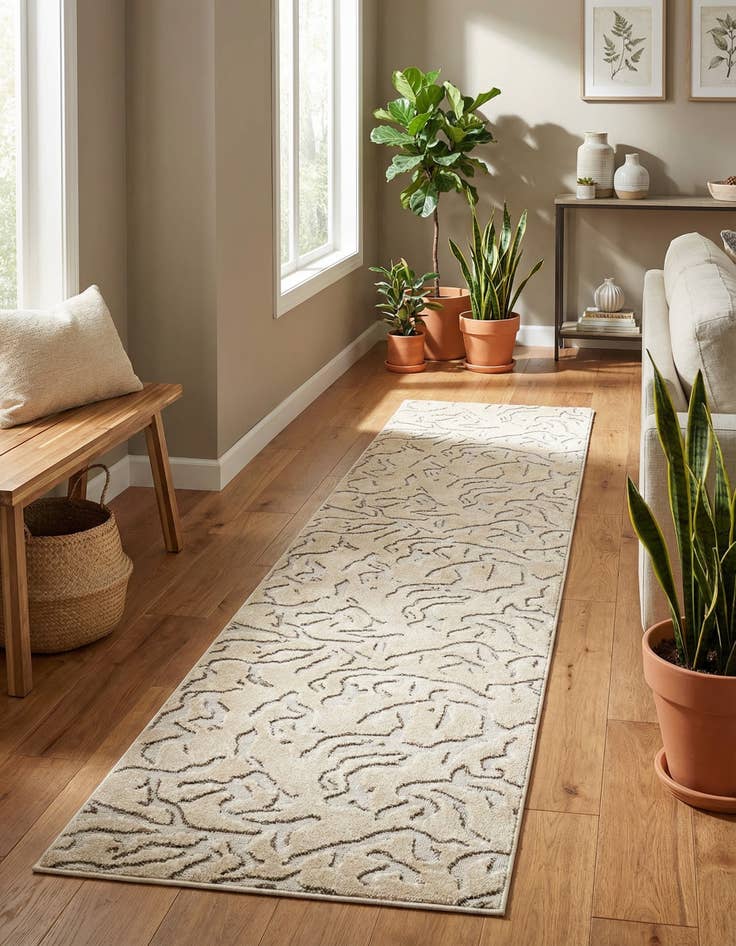 Detail image of 2' 7 x 12' Easy-Clean Sabrina Soto Indoor / Outdoor Runner Rug