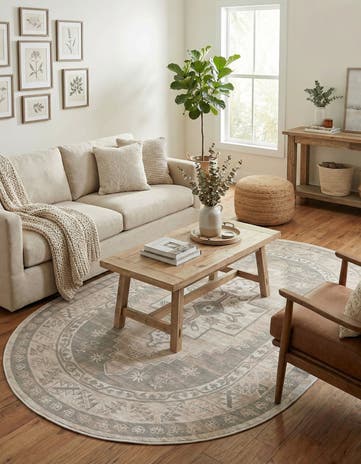 Mink Whitney Oval Rug