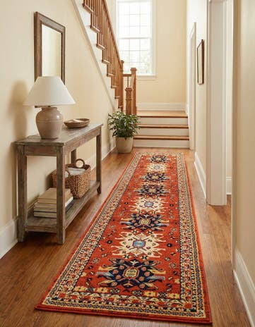 2' 7 x 10' Heris Runner Rug