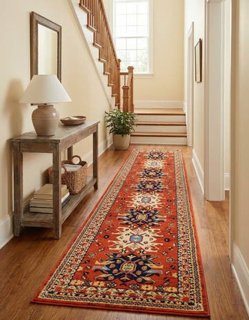 2' 7 x 10' Heris Runner Rug