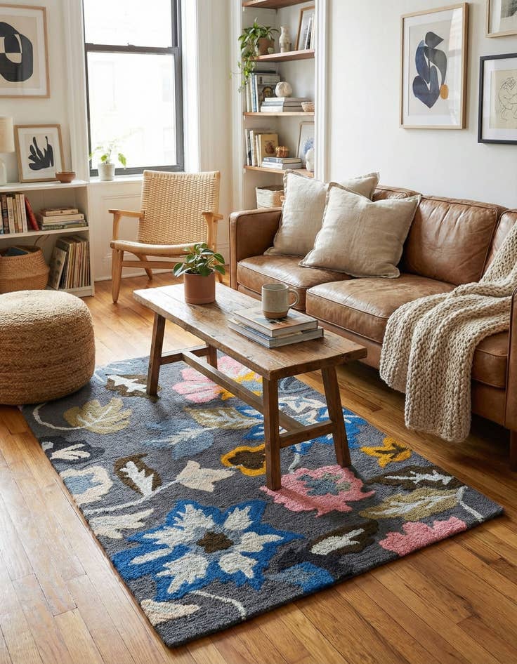 Detail image of 3' 1 x 5' Agra Rug