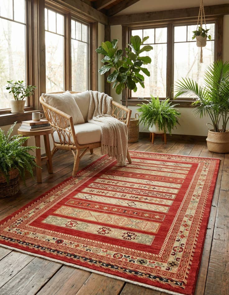 Detail image of  7' x 10' Kashkuli Gabbeh Rug