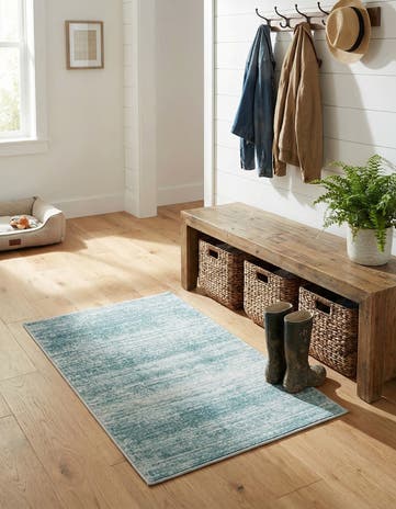 Jill Zarin Turquoise Uptown Madison Avenue Rug