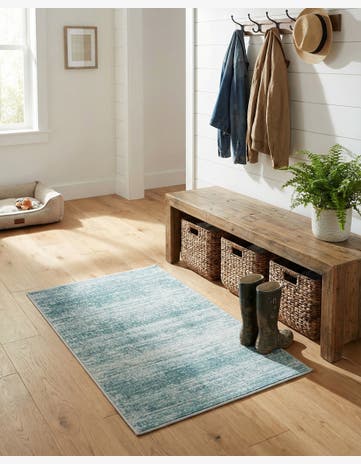 Jill Zarin Turquoise Uptown Madison Avenue Rug
