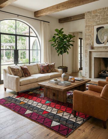 6' 5 x 10' 3 Hand Knotted Darya Wool Rug