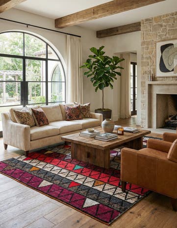 6' 5 x 10' 3 Hand Knotted Darya Wool Rug