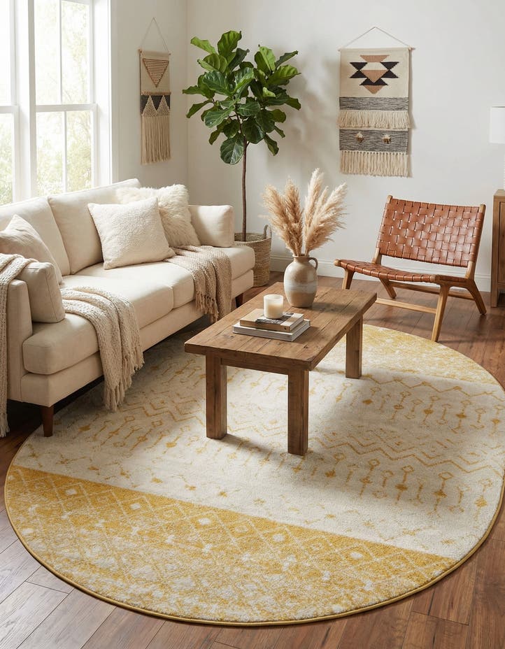 7' 10 x 10' Moroccan Trellis Oval Rug