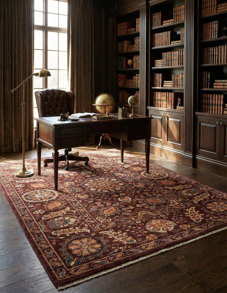 Detail image of 6' 11 x 9' 9  Hand Knotted Ariana Ziegler Rug