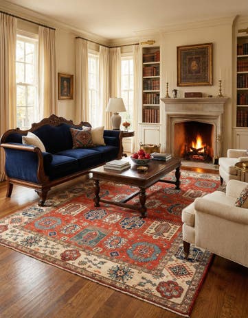 8' x 11' 4 Ghazni Diyar Rug