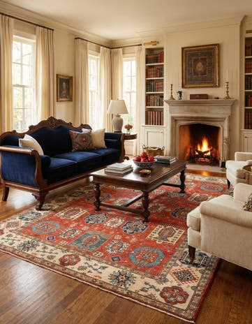 8' x 11' 4 Ghazni Diyar Rug
