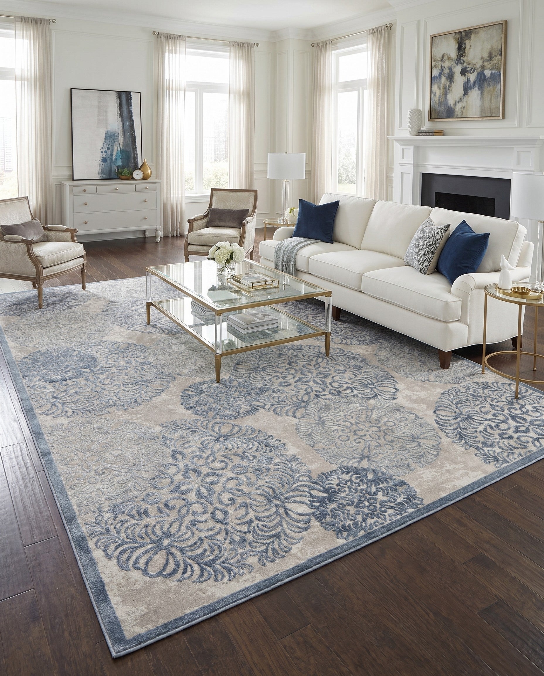 Blue Chesterfield Rug