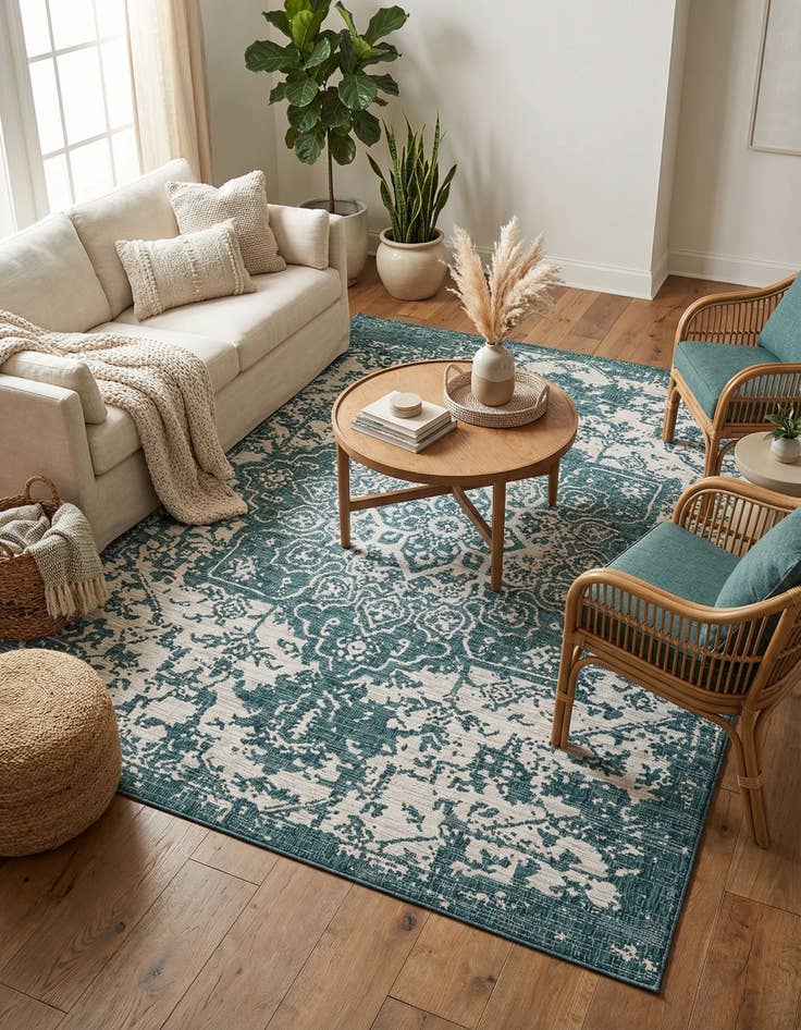 Detail image of 9' x 12'  Washable Jill Zarin Dubai Indoor / Outdoor Rug