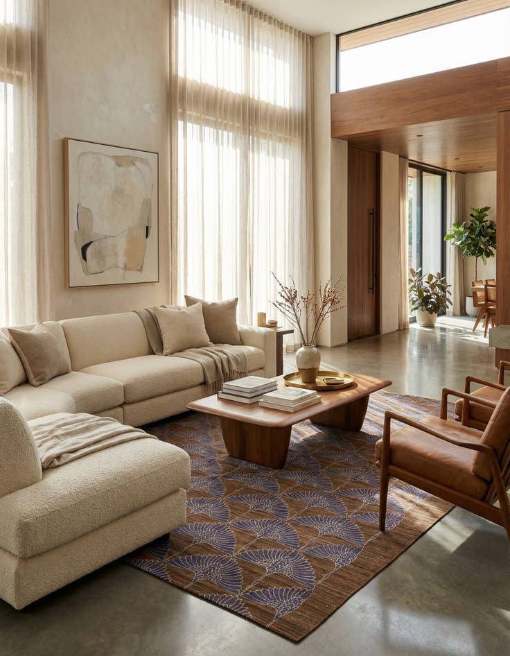 Detail image of 7' 2 x 10' 3  Hand Woven Kilim Modern Wool Rug