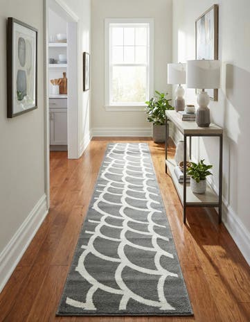 Gray Sydney Runner Rug