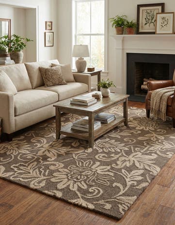 5' 1 x 8' Agra Wool Rug