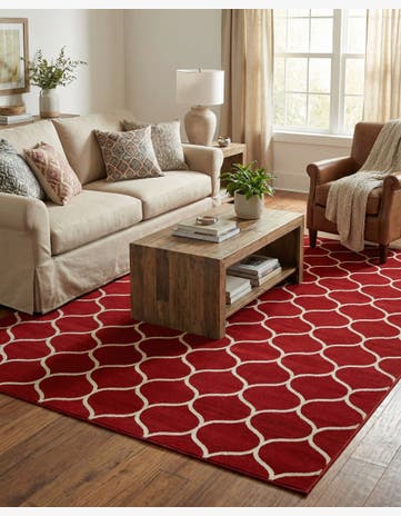 9' x 12' Trellis Frieze Rug