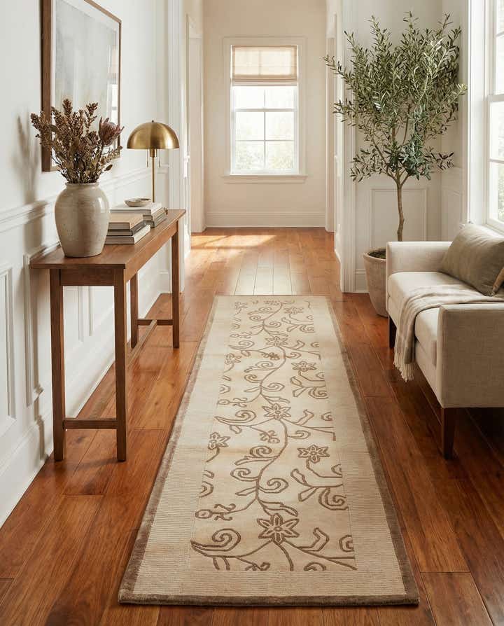 2' 8 x 9' 9 Hand Knotted Darya Wool Runner Rug