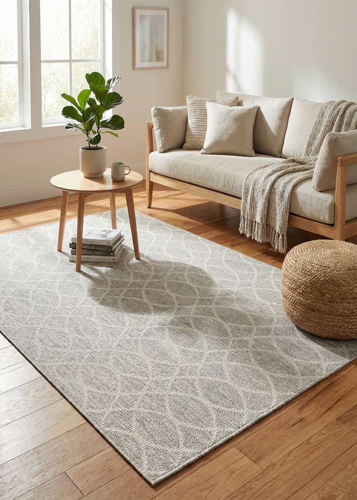 4' x 6' Easy-Clean Trellis Indoor / Outdoor Rug