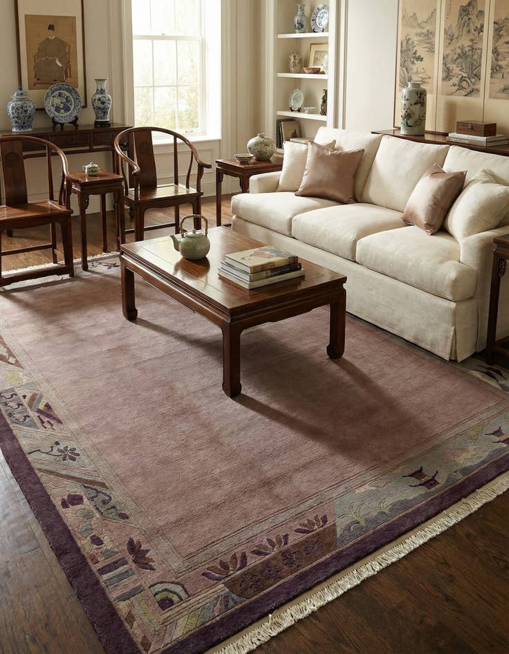 Detail image of 7' 8 x 10' 7  Hand Knotted Nepal Wool Rug