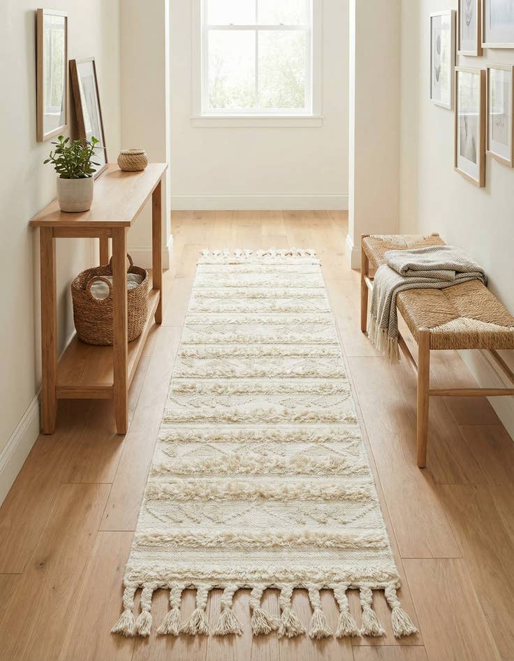 Detail image of 2' 2 x 8' 2  Hand Woven Arizona Wool Runner Rug