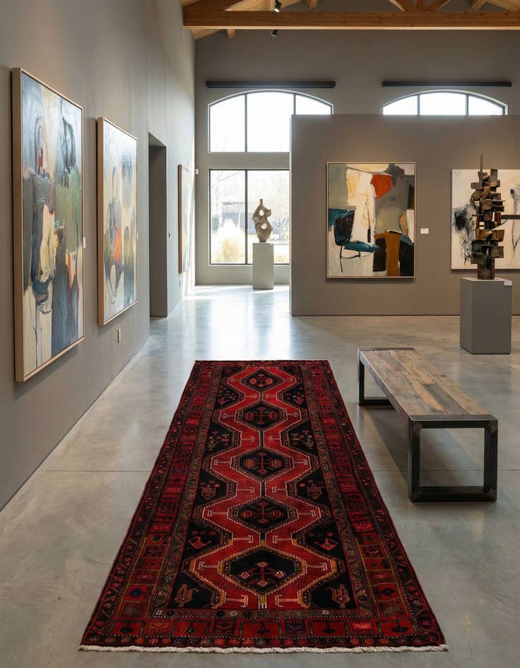 Detail image of 5' 6 x 10' 7 Koliaei Wool Runner Rug