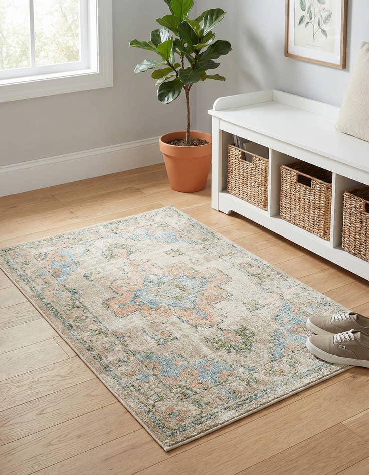 Detail image of 2' 2 x 3' Lotus Rug