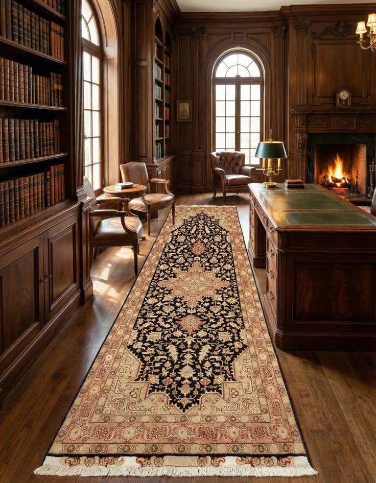 Detail image of 2' 8 x 7' 2 Tabriz Runner Rug