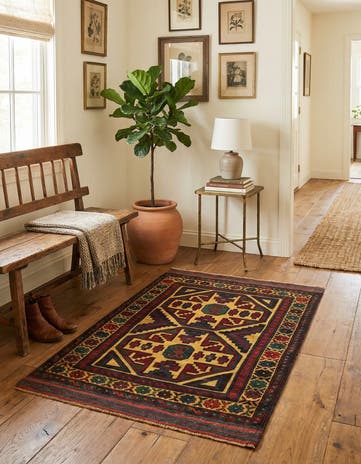 2' 10 x 4' 7 Hand Knotted Sumak Wool Rug