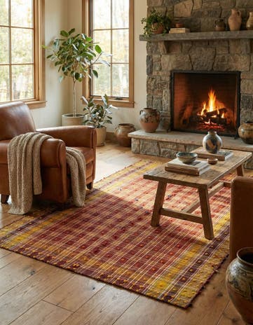 5' 3 x 6' 10 Jajim Wool Rug