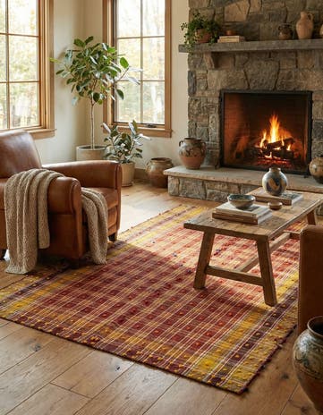 5' 3 x 6' 10 Jajim Wool Rug
