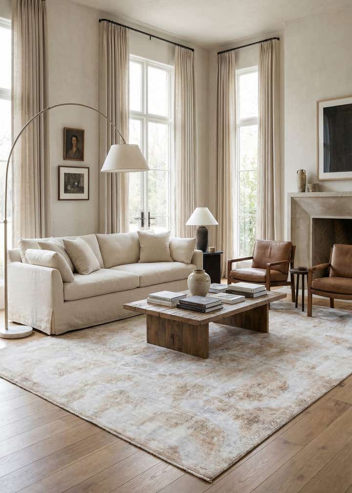 9' 3 x 12' 2 Hand Knotted Ultra Vintage Persian Wool Rug