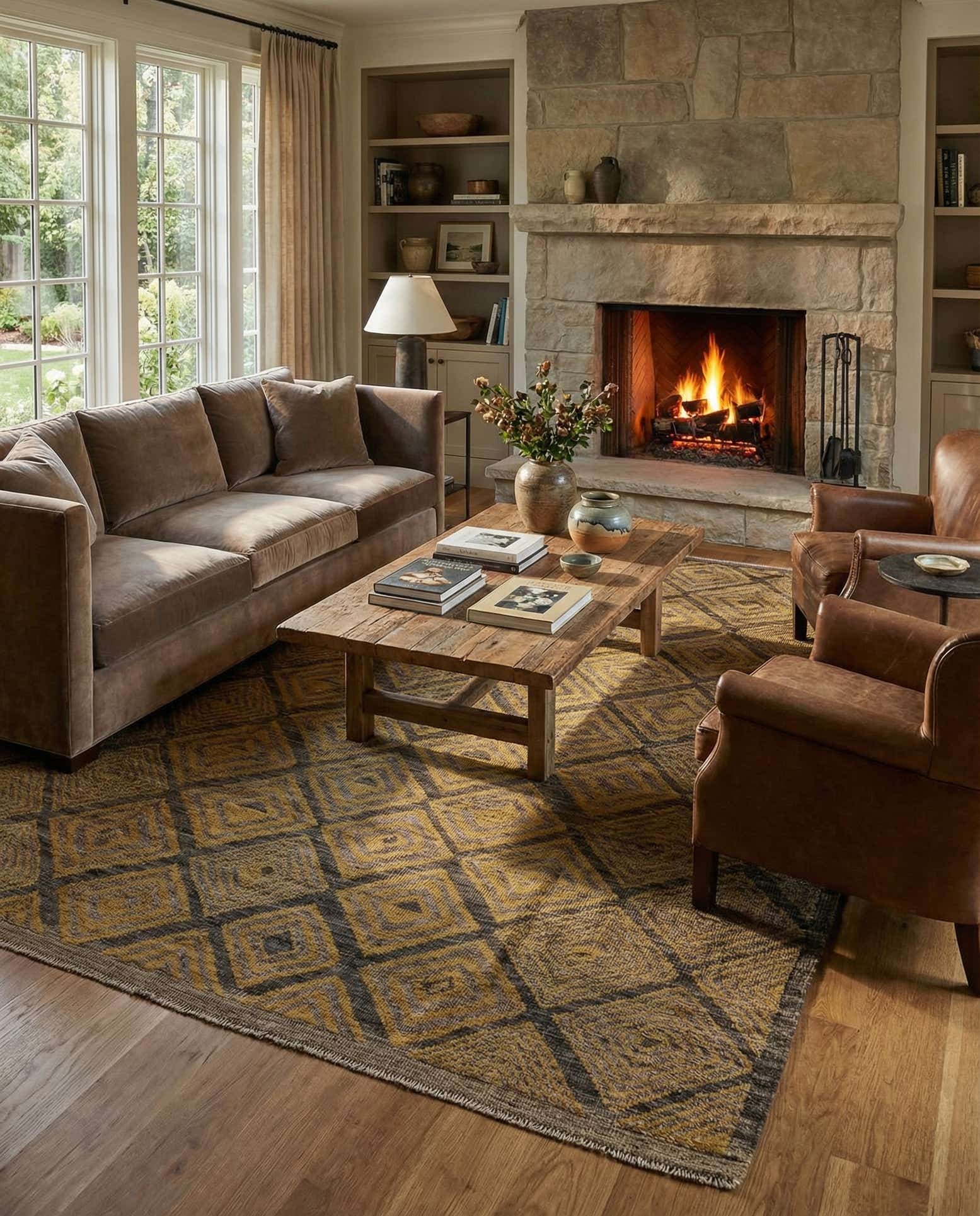 8' 2 x 10' 3 Hand Knotted Darya Wool Rug