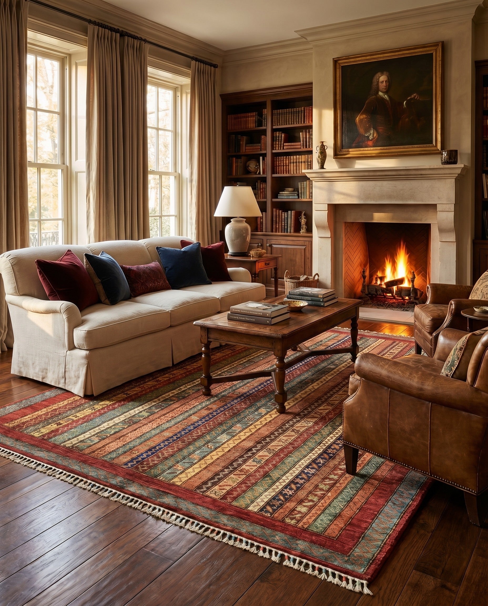 4' 10 x 6' 6 Hand Knotted Ariana Ziegler Rug