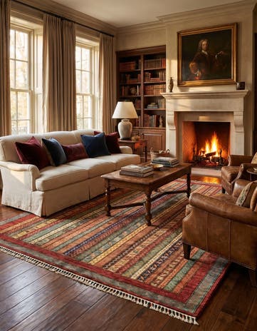 4' 10 x 6' 6 Hand Knotted Ariana Ziegler Rug