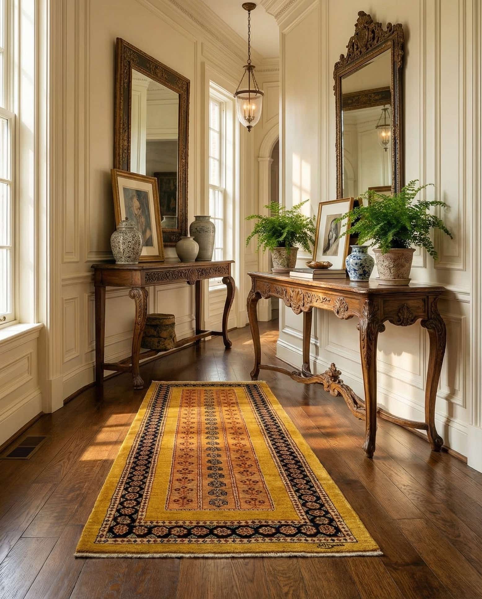 2' 9 x 9' 3 Luribaft Wool Runner Rug