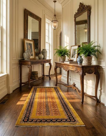 2' 9 x 9' 3 Luribaft Wool Runner Rug