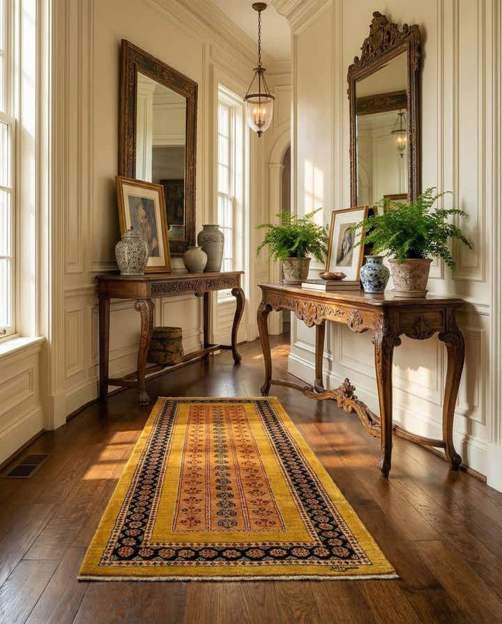 2' 9 x 9' 3 Luribaft Wool Runner Rug