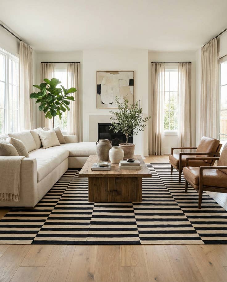 Detail image of 8' 5 x 11' 1 Hand Woven Kilim Modern Wool Rug