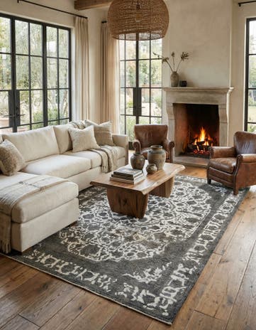 6' 7 x 9' 4 Vintage Rug