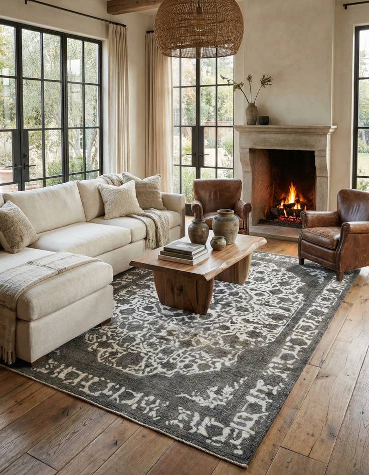 Detail image of 6' 7 x 9' 4 Vintage Rug