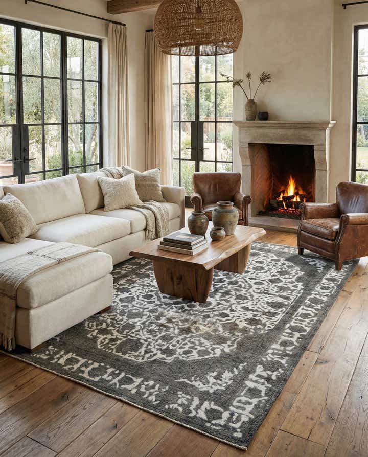 6' 7 x 9' 4 Vintage Rug