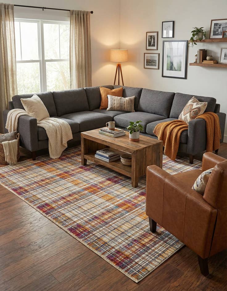 Detail image of 7' 10 x 7' 10 Deepa Square Rug