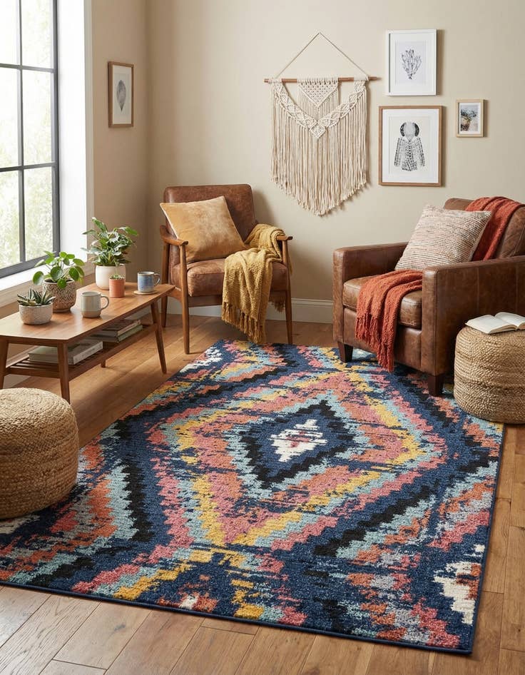 Detail image of 5' 3 x 8' Tagine Rug