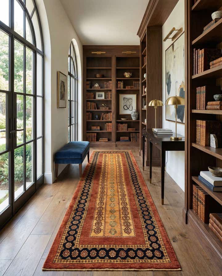 2' 10 x 9' 7 Luribaft Wool Runner Rug