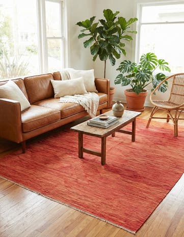 6' 9 x 9' 10 Hand Woven Kilim Modern Wool Rug