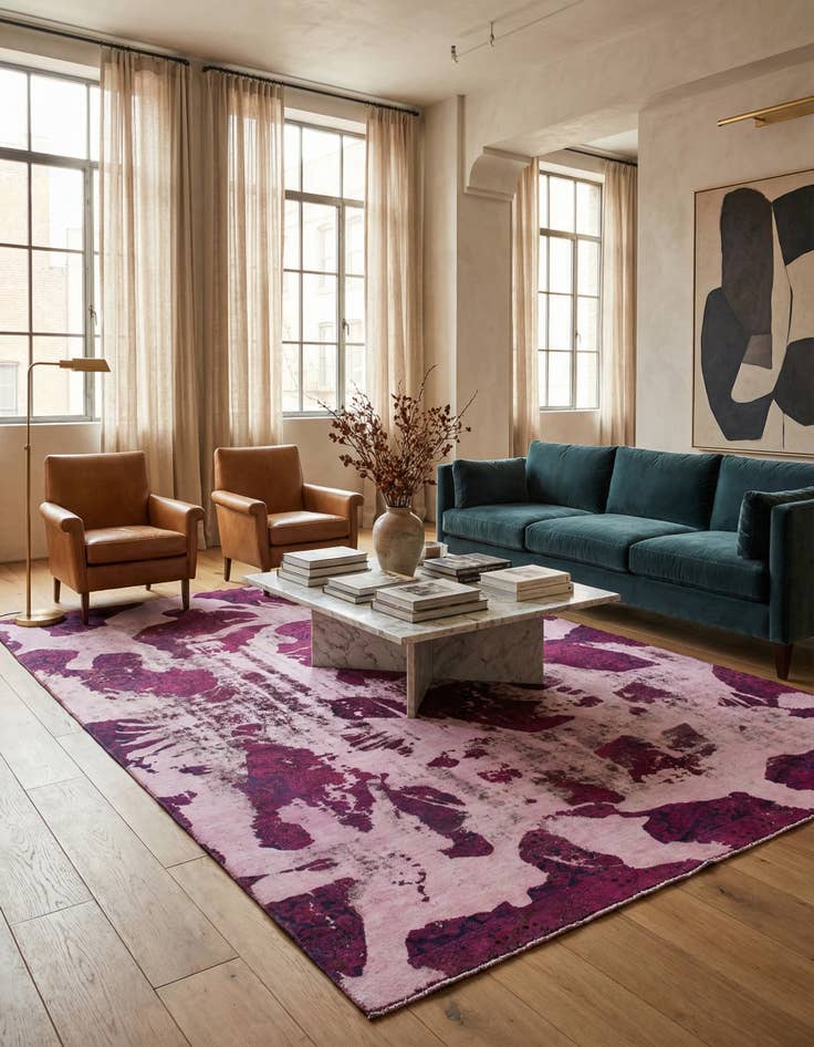 Detail image of 8' 6 x 12' 2 Hand Knotted Ultra Vintage Persian Wool Rug
