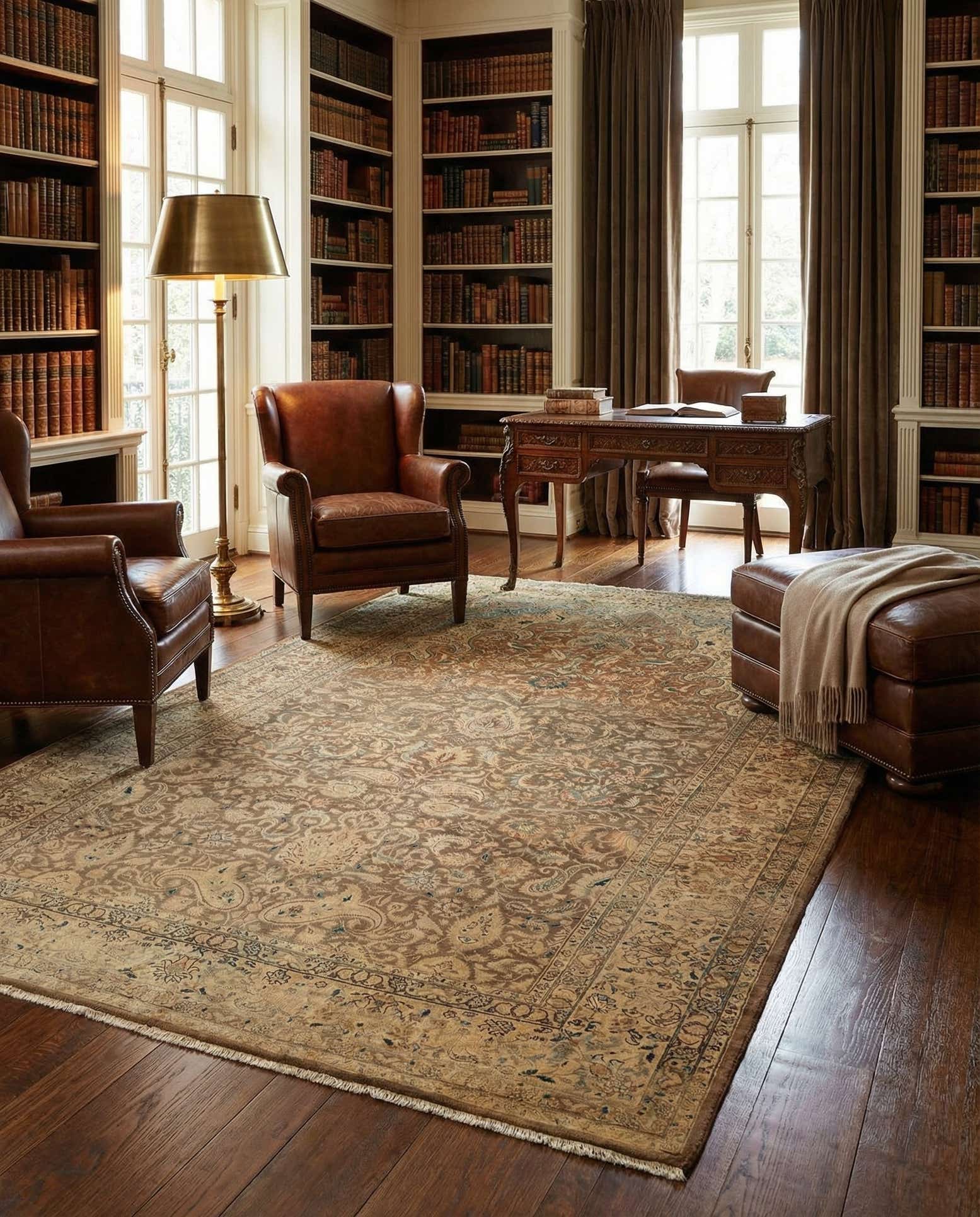 5' 9 x 9' 4 Tabriz Wool Rug